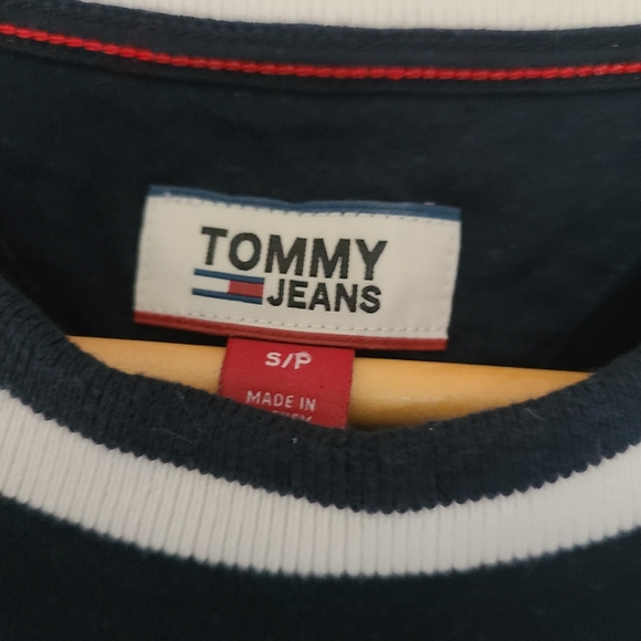 TOMMY HILFIGER Navy Blue 3/4 Sleeve T-Shirt - Picture 3 of 7